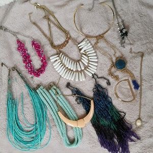 11 necklaces & bangle bundle